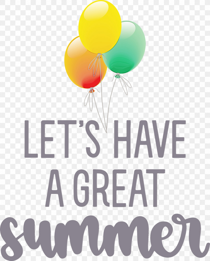 Balloon Font Meter Happiness, PNG, 2414x3000px, Great Summer, Balloon, Happiness, Meter, Paint Download Free