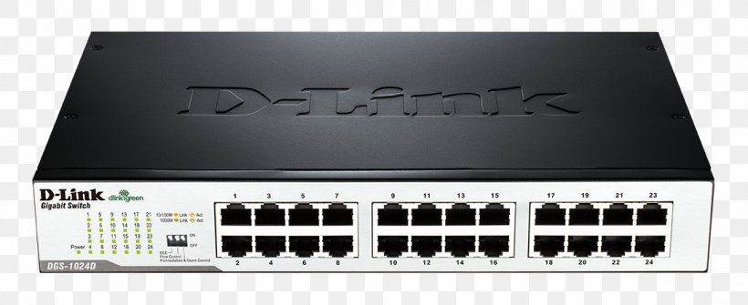 Gigabit Ethernet Network Switch D-Link DGS-1024D Port, PNG, 1099x449px, 19inch Rack, Gigabit Ethernet, Audio Receiver, Computer Servers, Dlink Download Free