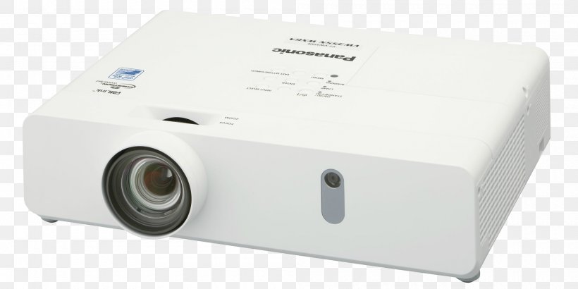 Multimedia Projectors Panasonic PT-V LCD Projector Panasonic Projector, PNG, 2000x1000px, Multimedia Projectors, Contrast, Electric Battery, Electronic Device, Lcd Projector Download Free