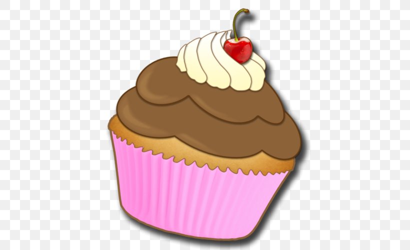 Cupcake Muffin Buttercream Frozen Dessert Flavor, PNG, 500x500px, Cupcake, Baking, Buttercream, Cake, Cream Download Free