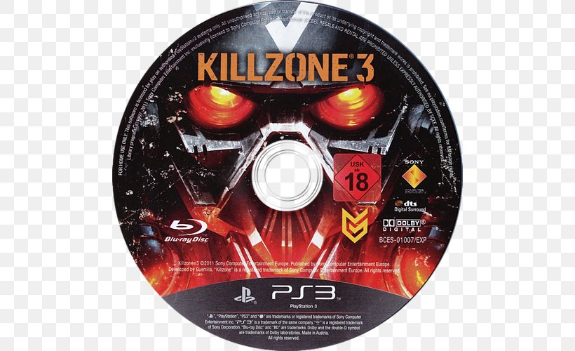 Killzone 3 PlayStation 3 First-person Shooter Shooter Game Sony Interactive Entertainment, PNG, 500x500px, Killzone 3, Compact Disc, Dvd, English, Firstperson Download Free