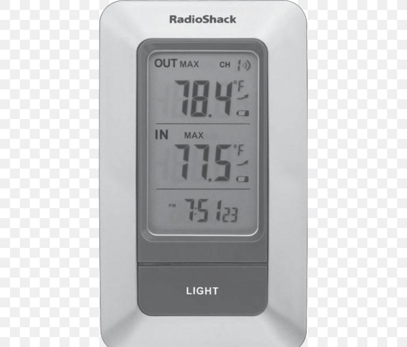 Indoor–outdoor Thermometer RadioShack Infrared Thermometers Digital Data, PNG, 700x700px, Thermometer, Alarm Clock, Atmospheric Thermometer, Best Buy, Clock Download Free