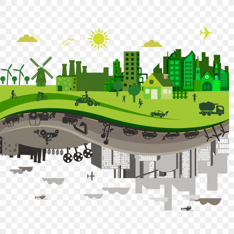 Pollution Sustainable City Eco-cities, PNG, 1181x1181px, Pollution, City, Cityscape, Drawing, Ecocities Download Free