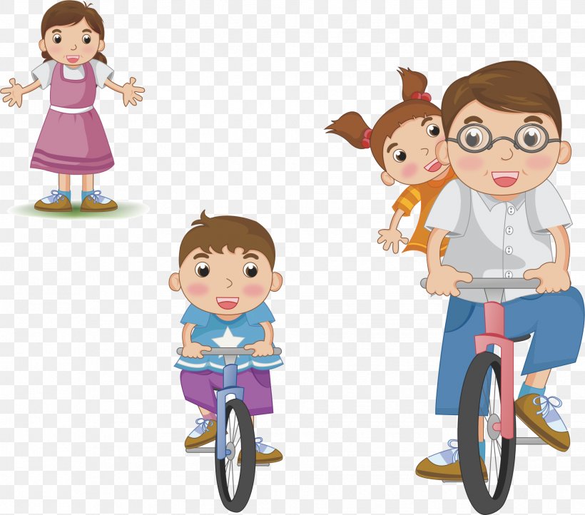 Family Drawing Mother Clip Art, PNG, 1933x1702px, Family, Animation, Art, Bicycle, Boy Download Free