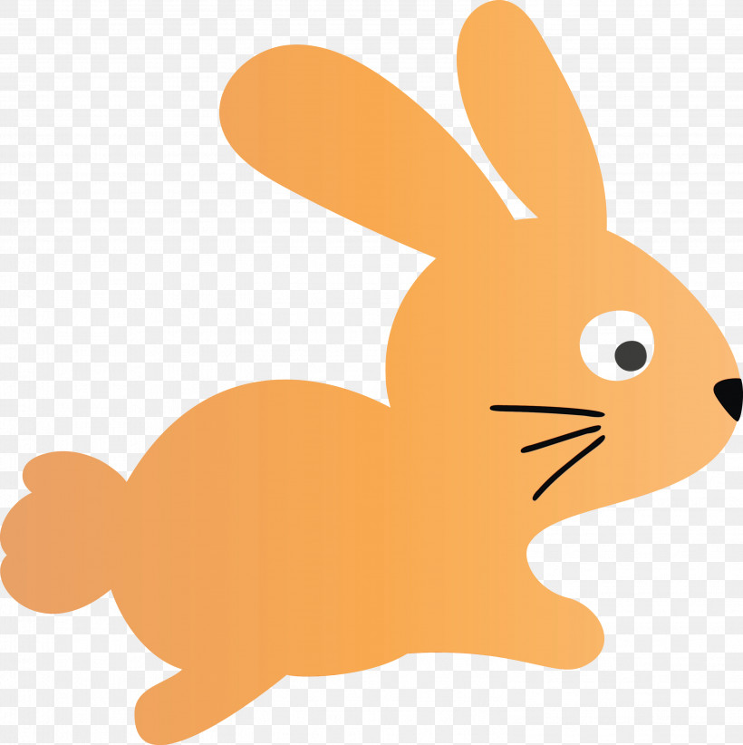Orange, PNG, 2992x3000px, Cute Easter Bunny, Animal Figure, Animation, Carrot, Cartoon Download Free
