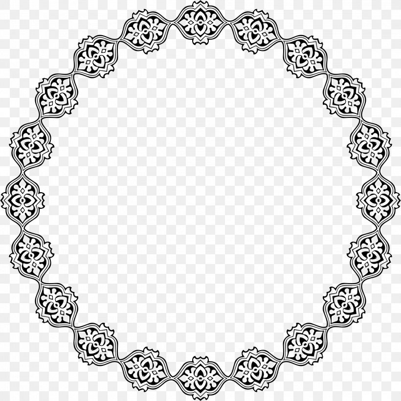 Picture Frames Drawing Ornament Clip Art, PNG, 2316x2316px, Picture Frames, Art, Black And White, Body Jewelry, Bracelet Download Free