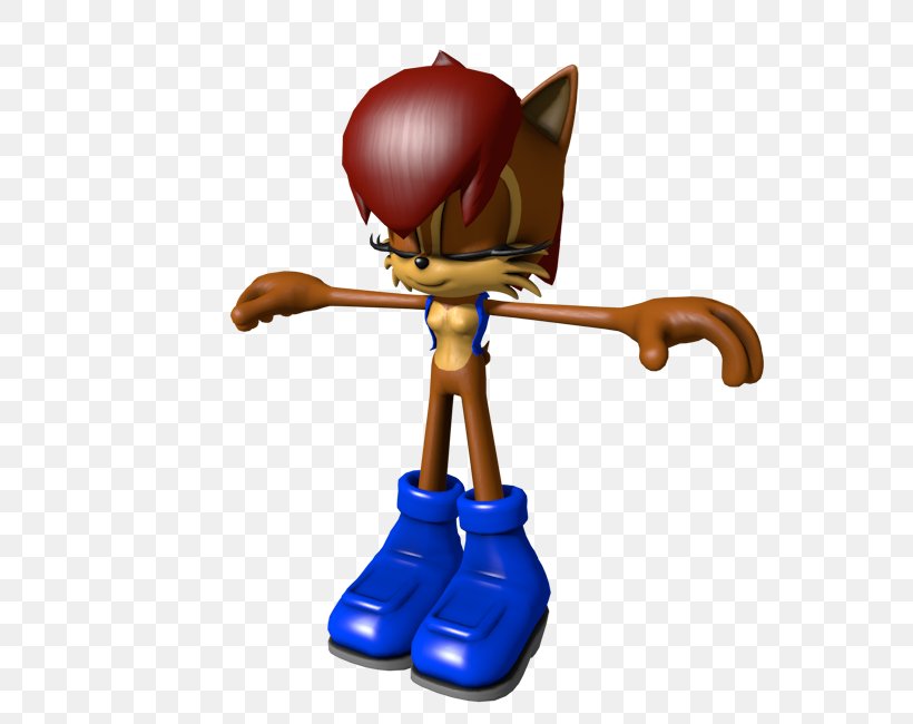 Sonic Generations Princess Sally Acorn Sonic 3D Sonic The Hedgehog Video Game, PNG, 750x650px, 3d Computer Graphics, 3d Modeling, Sonic Generations, Blender, Figurine Download Free