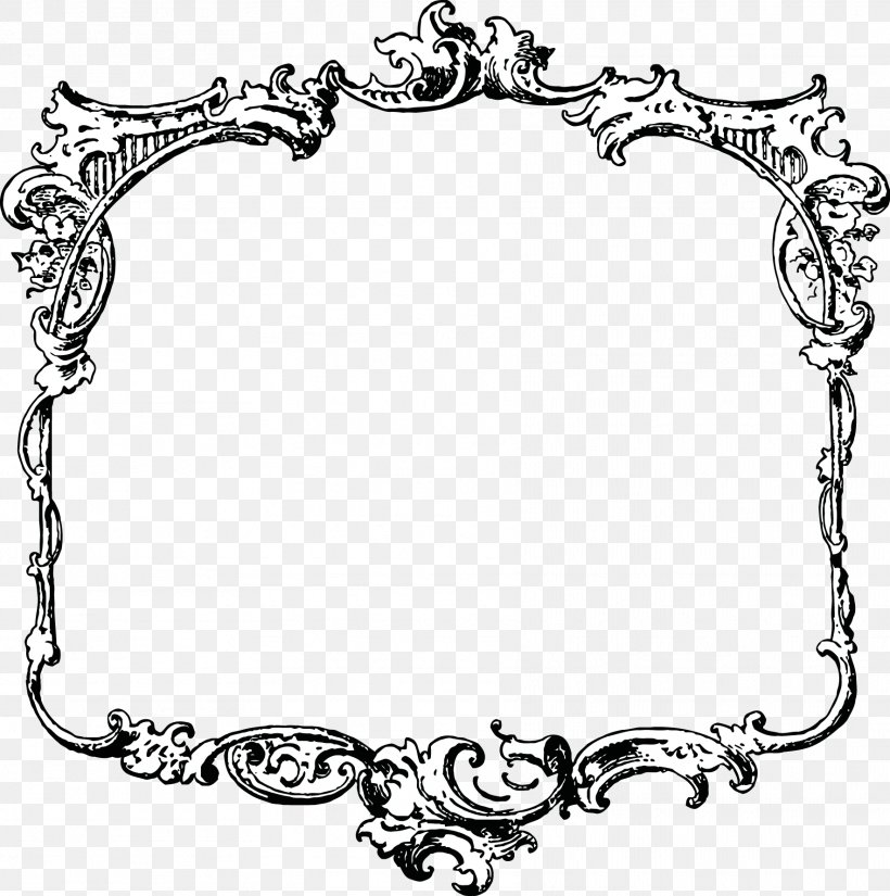 Illustration Image Picture Frames Vector Graphics Drawing, PNG, 1768x1779px, Picture Frames, Black And White, Body Jewelry, Drawing, Line Art Download Free