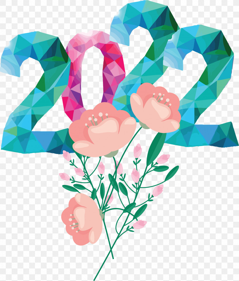 Happy New Year 2022 Text Flower Sign, PNG, 2554x3000px, Royaltyfree, Calendar System, Confetti, New Year Download Free