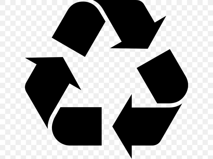 Paper Recycling Symbol Waste Clip Art, PNG, 628x614px, Paper, Black, Black And White, Brand, Logo Download Free