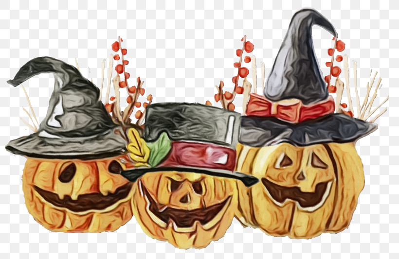 Pumpkin, PNG, 800x533px, Watercolor, Paint, Pumpkin, Wet Ink Download Free