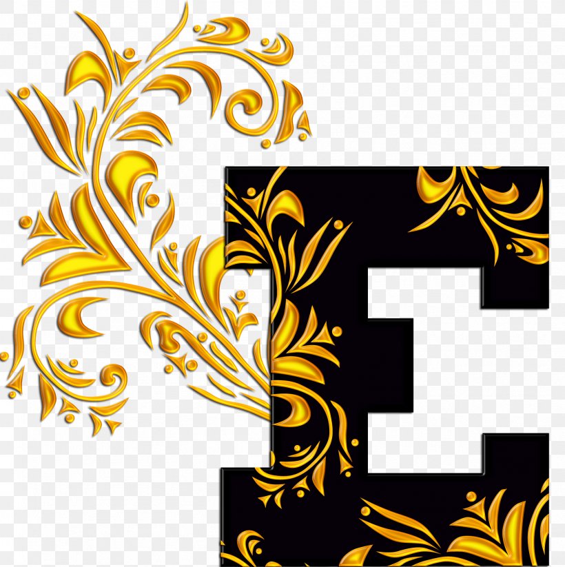 Flower Letter Graphic Design Alphabet Clip Art, PNG, 1611x1618px, Flower, Alphabet, Artwork, Black And White, Brand Download Free