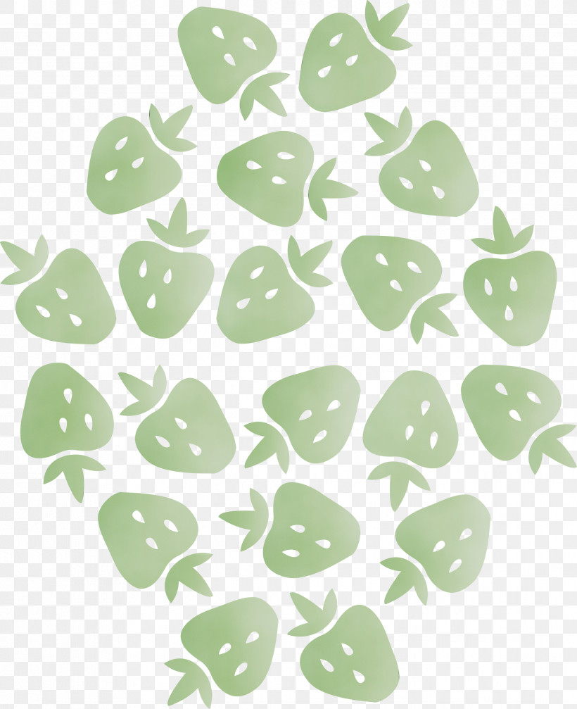 Leaf Pattern Green Petal Font, PNG, 2442x3000px, Strawberry, Biology, Green, Leaf, Paint Download Free