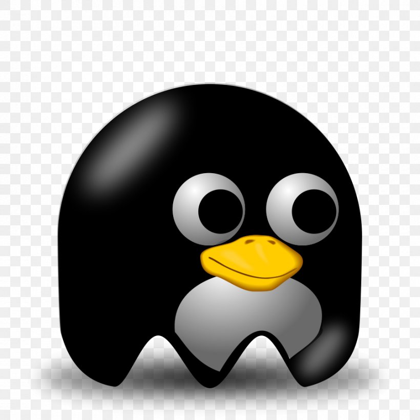 Pac-Man Penguin Tux, PNG, 900x900px, Pacman, Beak, Bird, Flightless Bird, Linux Download Free