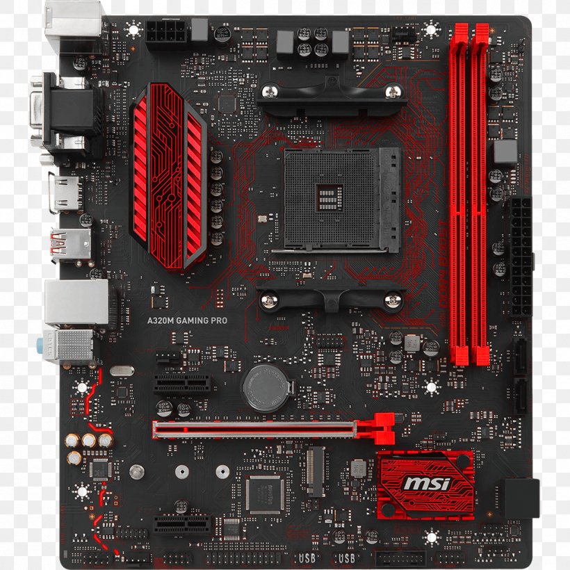 Socket AM4 Motherboard DDR4 SDRAM MicroATX MSI, PNG, 1000x1000px, Socket Am4, Atx, Central Processing Unit, Chipset, Computer Component Download Free