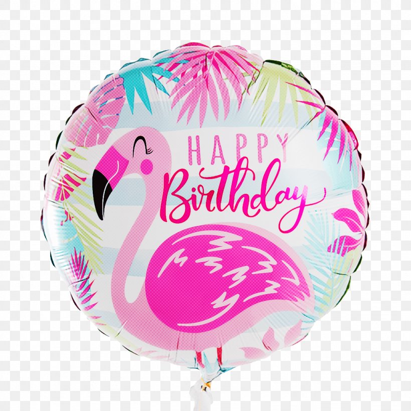Happy Birthday Background, PNG, 1024x1024px, 18 Happy Birthday, Balloon, Birthday, Flamingo, Flamingo Balloon Foil Download Free