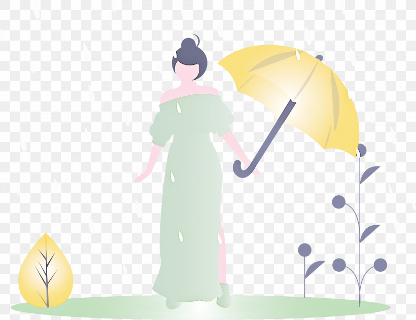 Raining Spring Woman, PNG, 3000x2309px, Raining, Animation, Cartoon, Spring, Woman Download Free