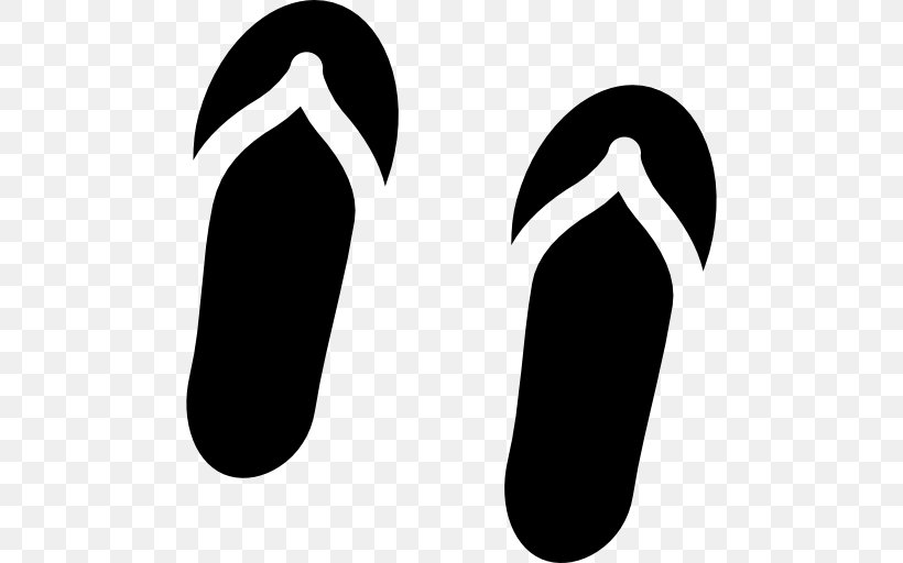Shoe Flip-flops Sandal Clip Art, PNG, 512x512px, Shoe, Artwork, Black And White, Fashion, Flipflops Download Free
