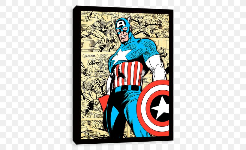 Captain America Hulk Superhero Bedroom Canvas, PNG, 500x500px, Captain America, Art, Avengers, Bedroom, Canvas Download Free