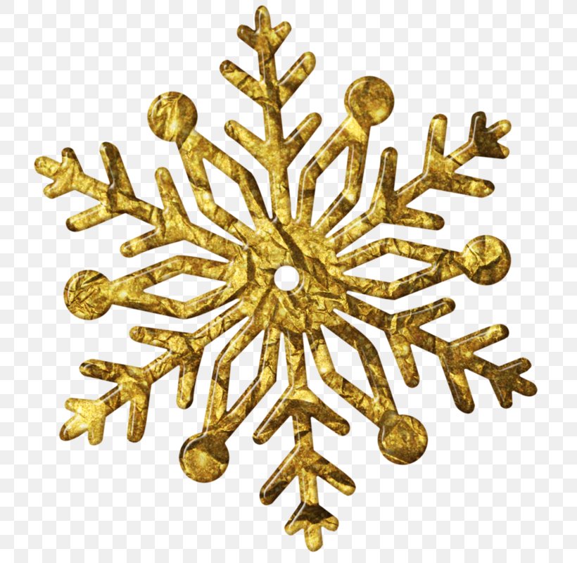 Snowflake Gold Christmas Ornament, PNG, 800x800px, Snowflake, Brass, Christmas Decoration, Christmas Ornament, Color Download Free