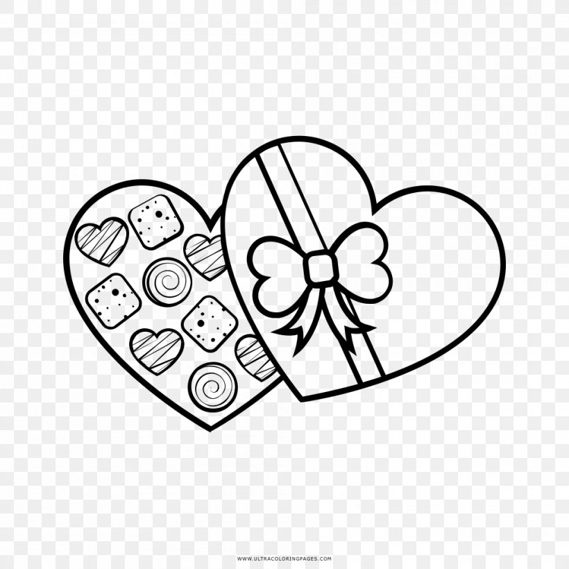 Bonbon Praline Drawing Chocolate Coloring Book, PNG, 1000x1000px, Watercolor, Cartoon, Flower, Frame, Heart Download Free