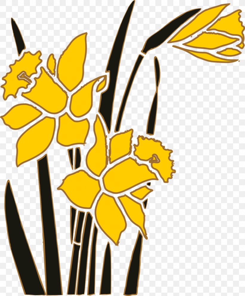 Narcissus Flower Clip Art, PNG, 1059x1280px, Narcissus, Artwork, Black And White, Commodity, Cut Flowers Download Free