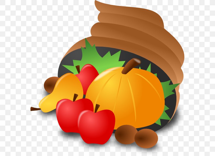 Thanksgiving Clip Art, PNG, 588x596px, Thanksgiving, Cornucopia, Display Resolution, Food, Fruit Download Free