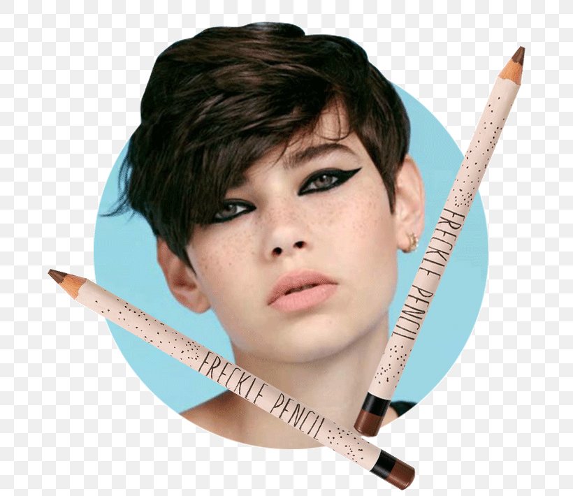 Topshop Freckle Fashion Pencil Cara Delevingne, PNG, 710x710px, Topshop, Bangs, Beauty, Black Hair, Brown Hair Download Free