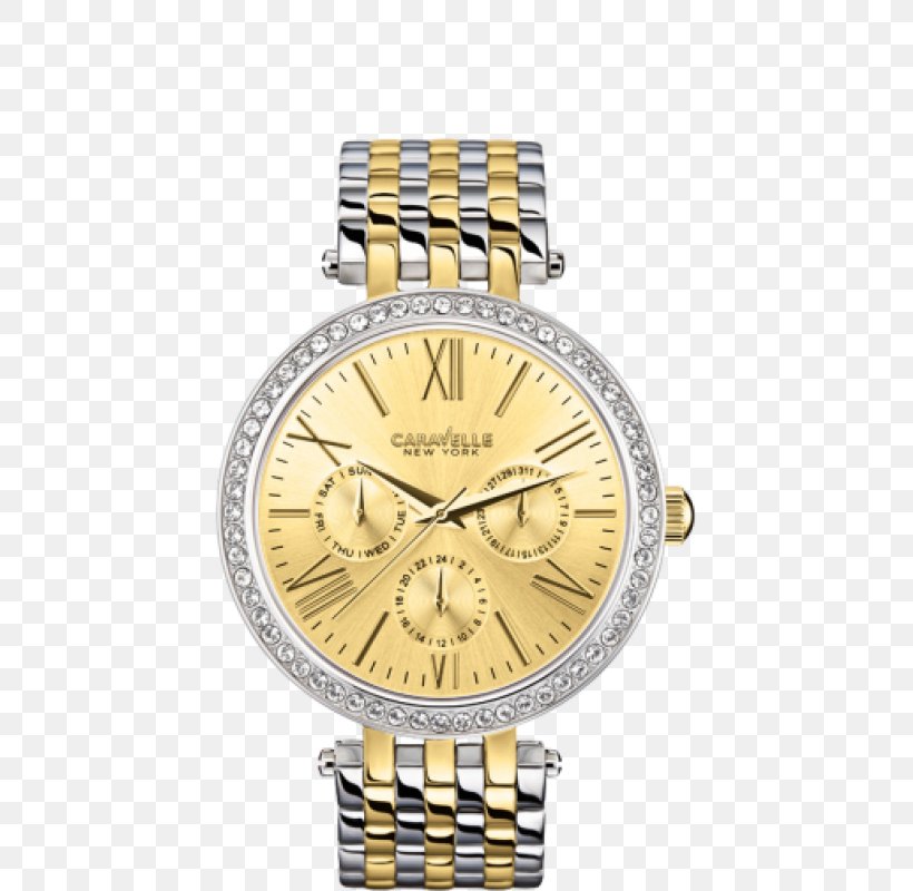 Watch New York City Bulova Quartz Clock Chronograph, PNG, 800x800px, Watch, Bling Bling, Bracelet, Brand, Bulova Download Free