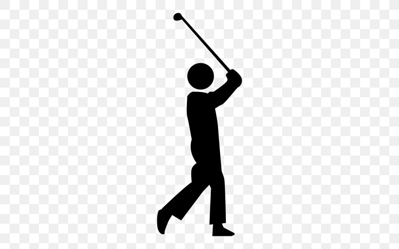 Golf Clubs Sport Golf Course Golf Stroke Mechanics, PNG, 512x512px, Golf, Arm, Ball, Black, Black And White Download Free