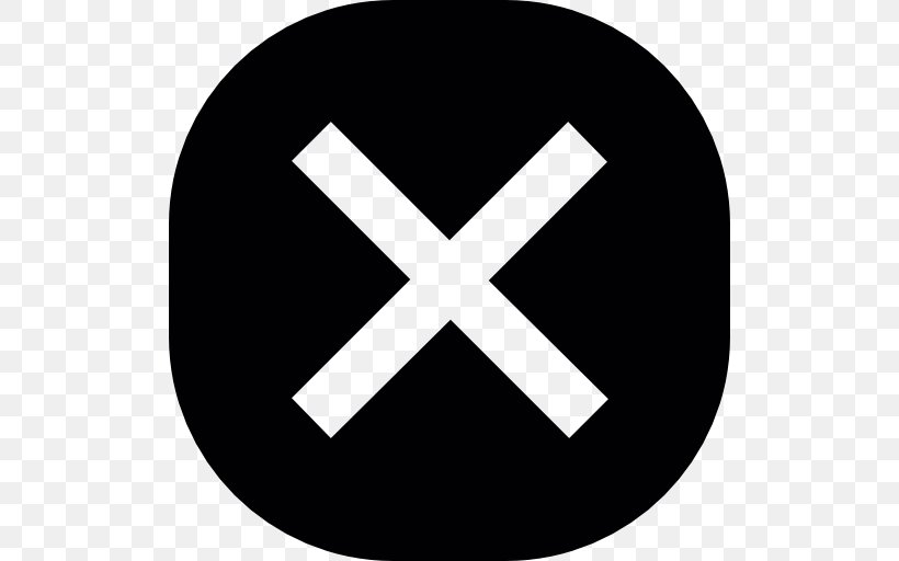 Button Multiplication Sign X Mark Symbol, PNG, 512x512px, Button, Black And White, Brand, Check Mark, Cross Download Free