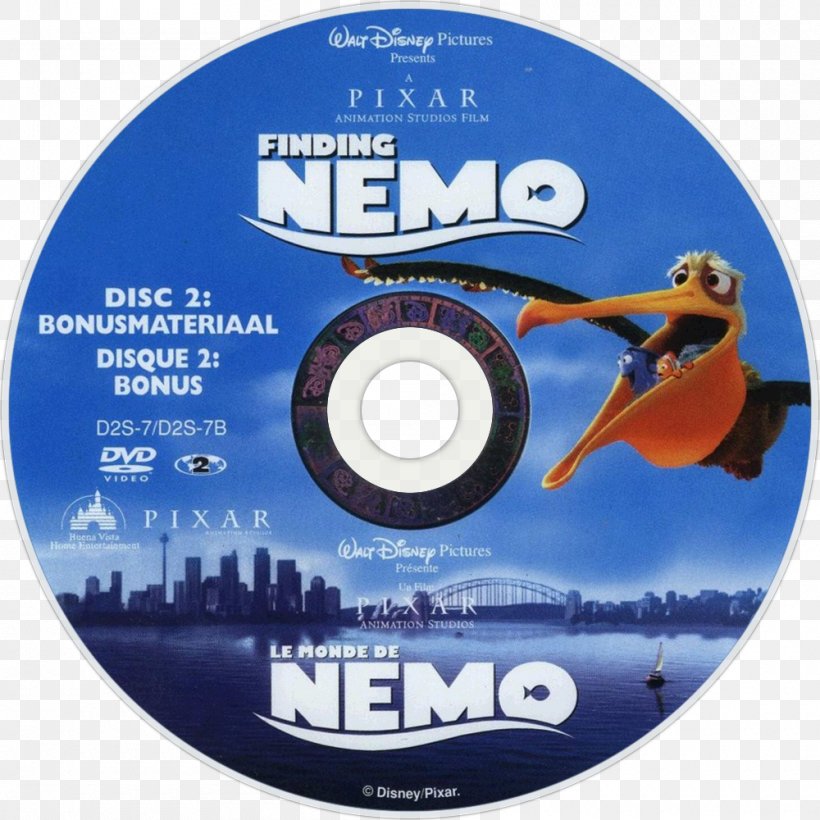 Compact Disc DVD Finding Nemo Pixar Film, PNG, 1000x1000px, Compact Disc, Brand, Brave, Cars 2, Dvd Download Free