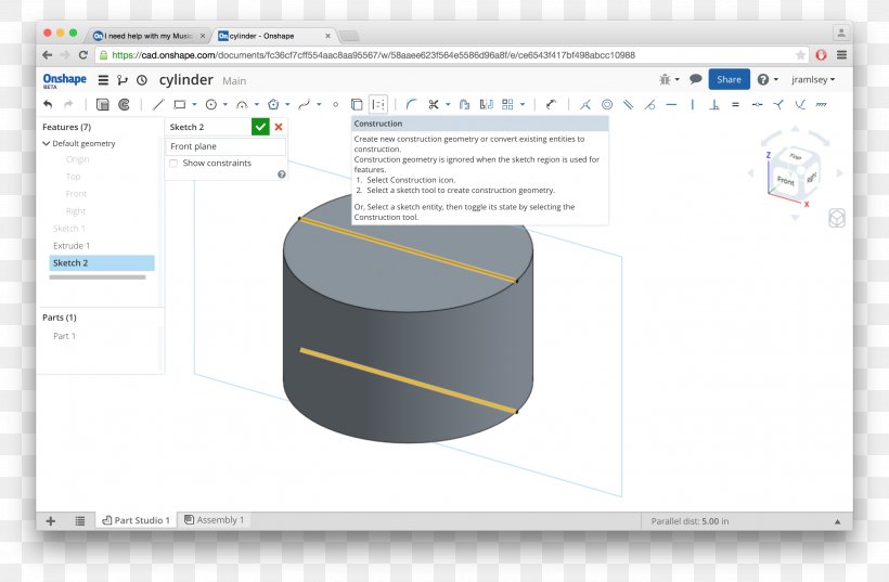 Onshape Computer-aided Design Brand Cylinder, PNG, 2770x1816px, Watercolor, Cartoon, Flower, Frame, Heart Download Free