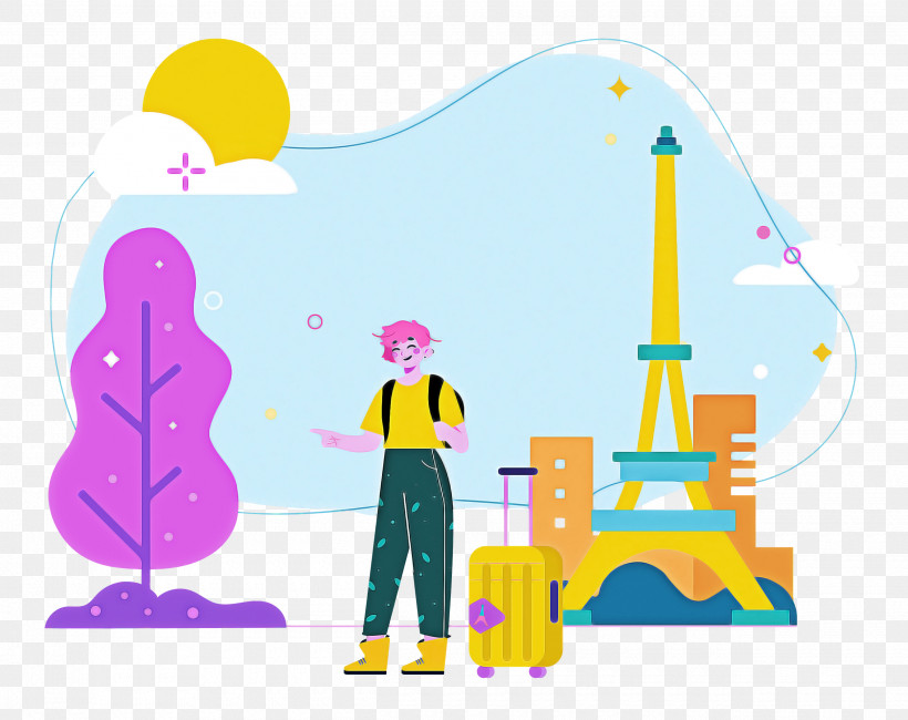 Paris Travel, PNG, 2500x1982px, Paris, Behavior, Cartoon, Geometry, Human Download Free