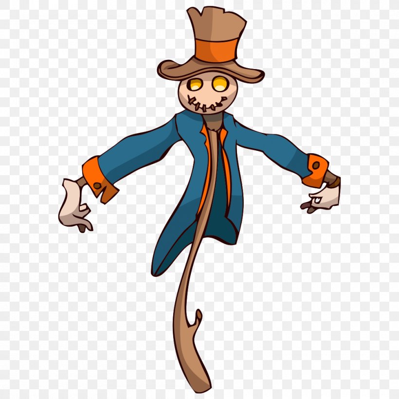 Scarecrow Clip Art, PNG, 1000x1000px, Scarecrow, Cartoon, Character, Clothing, Fictional Character Download Free