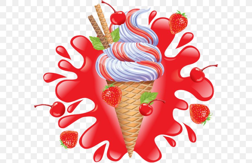 Strawberry Ice Cream Cones Sundae, PNG, 600x532px, Strawberry, Berry, Cream, Dairy Product, Dairy Products Download Free