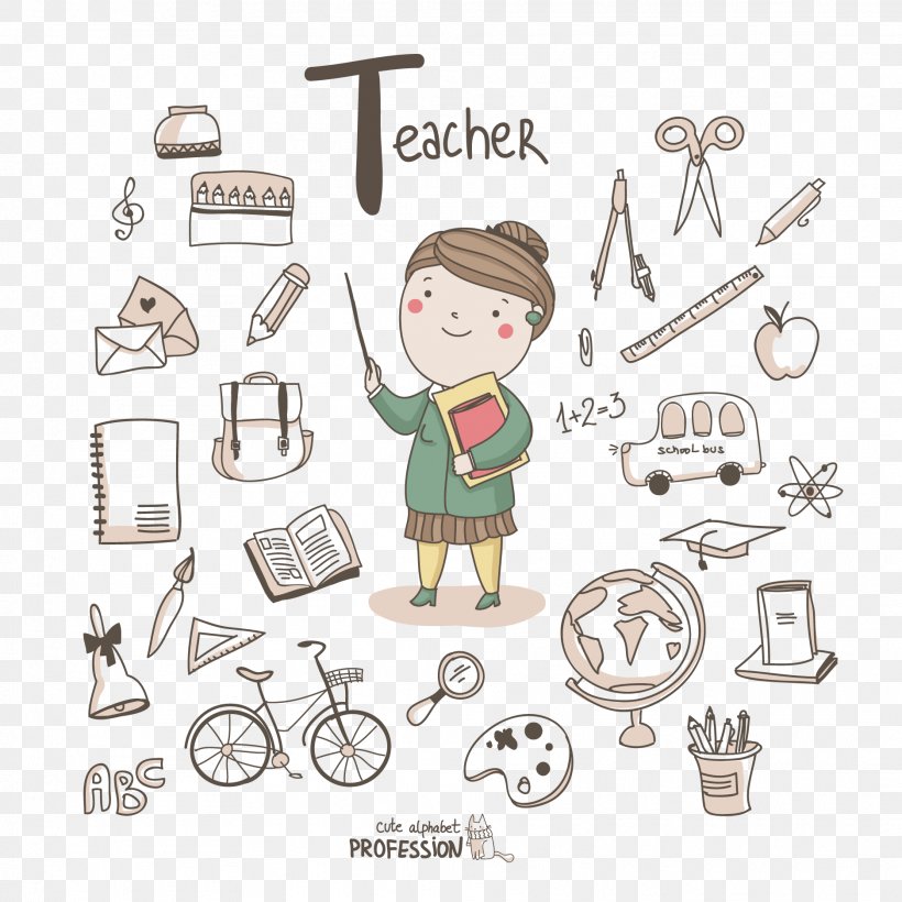 Teacher's Day Background, PNG, 1875x1875px, Profession, Alphabet, Area, Brand, Cartoon Download Free