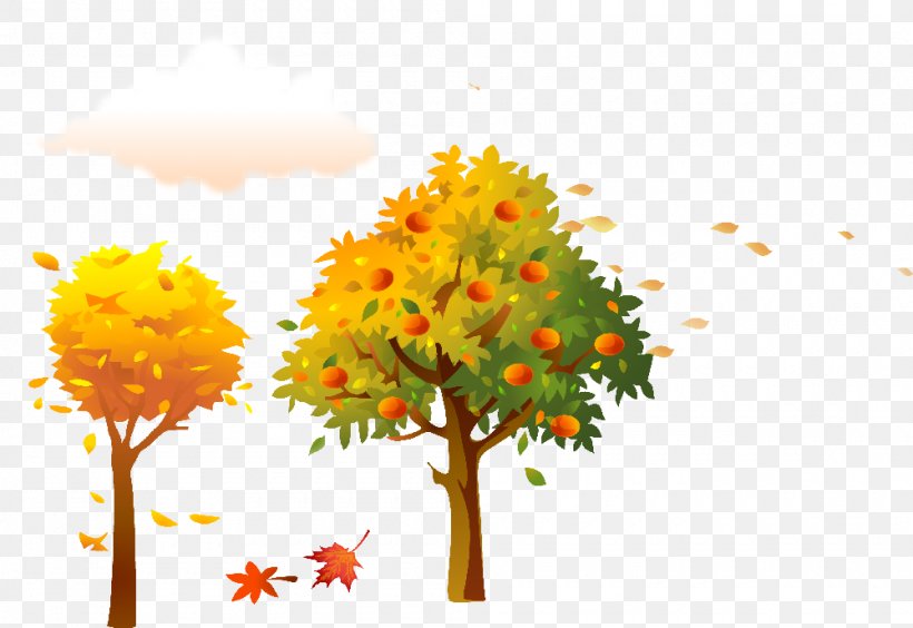 Tree, PNG, 1000x689px, Tree, Auglis, Autumn, Branch, Fruit Download Free