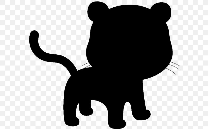 Whiskers Cat Bear Clip Art Silhouette, PNG, 600x512px, Whiskers, Bear, Big Cat, Black M, Blackandwhite Download Free