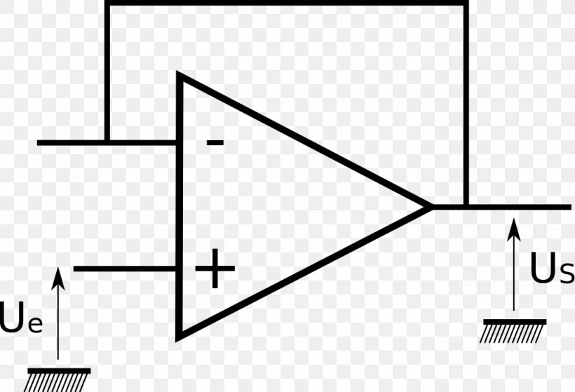 Operational Amplifier Electronic Circuit Electronics Resistor, PNG, 1024x699px, Operational Amplifier, Amplifier, Area, Black, Black And White Download Free