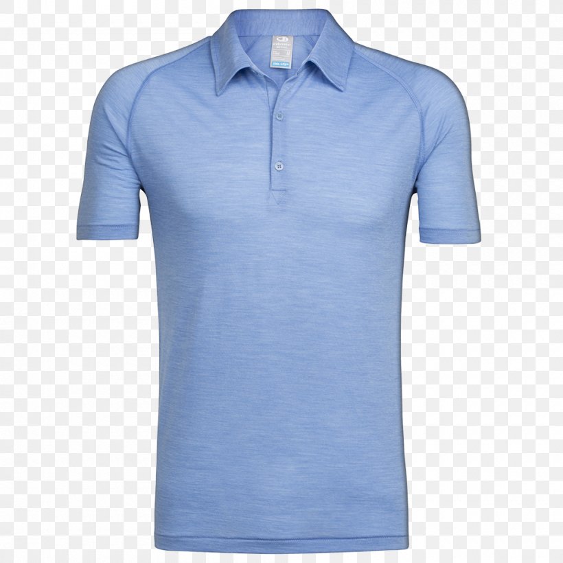 Polo Shirt T-shirt Merino Sleeve Icebreaker, PNG, 1000x1000px, Polo Shirt, Active Shirt, Blue, Clothing, Cobalt Blue Download Free