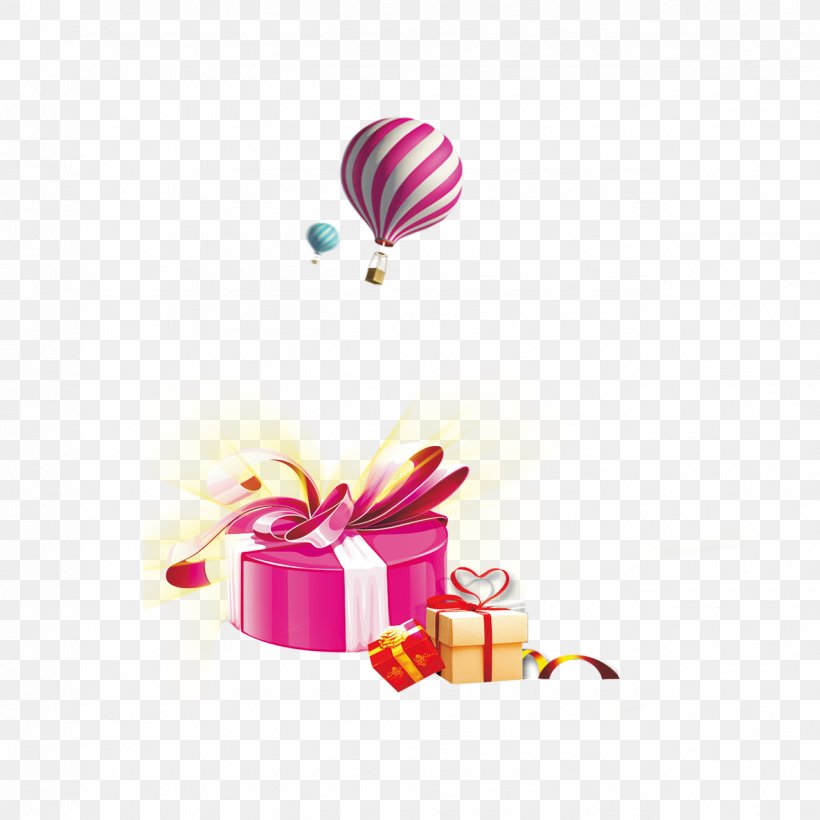 Gift Hot Air Balloon Box, PNG, 1276x1276px, Gift, Bag, Balloon, Box, Christmas Download Free