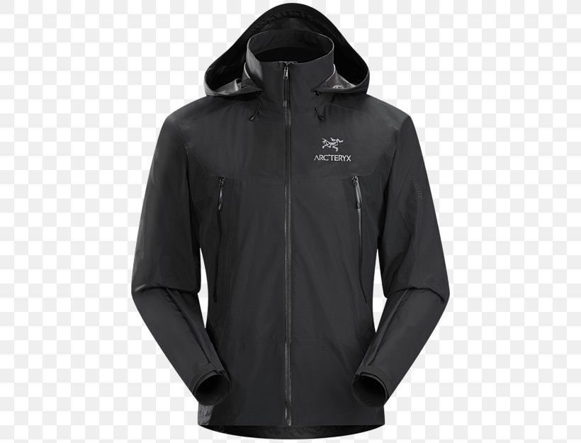 Hoodie T-shirt Arc'teryx Jacket Coat, PNG, 450x625px, Hoodie, Adidas, Black, Clothing, Coat Download Free