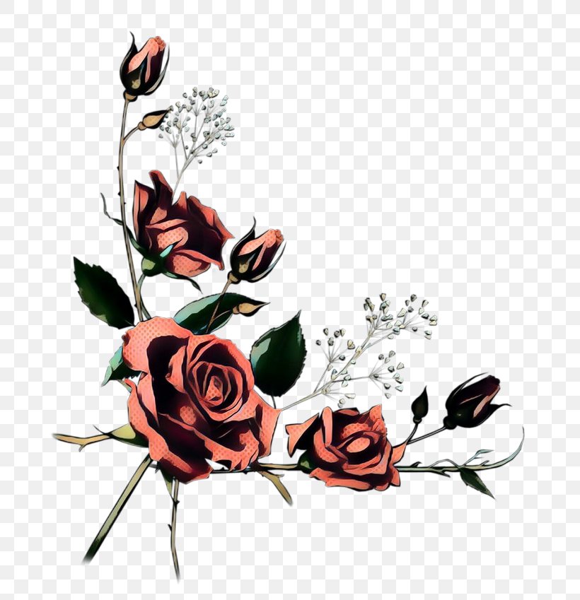 Garden Roses, PNG, 700x849px, Pop Art, Cut Flowers, Flower, Flowering Plant, Garden Roses Download Free