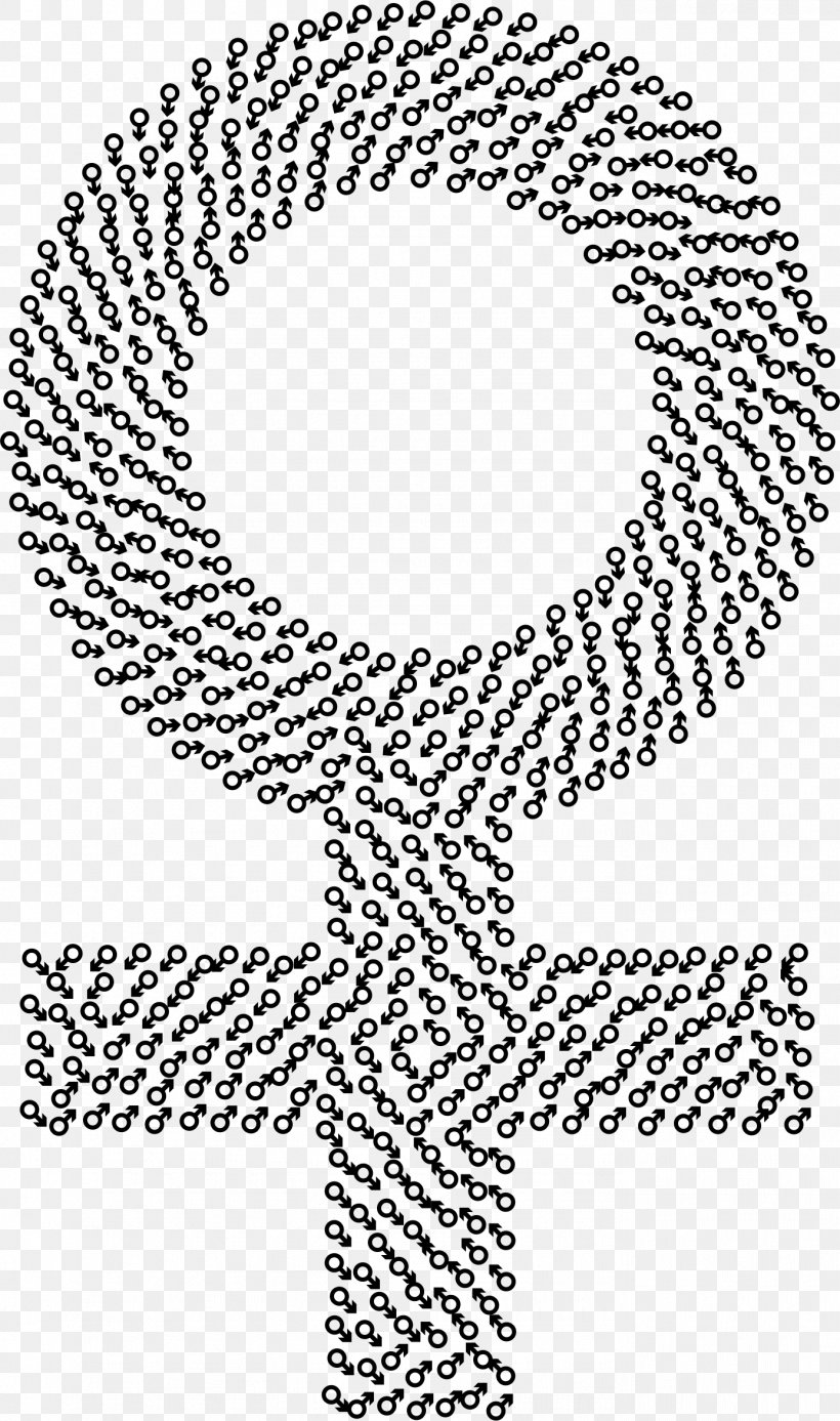 Gender Symbol Female Clip Art, PNG, 1386x2346px, Gender Symbol, Area, Art, Black And White, Body Jewelry Download Free
