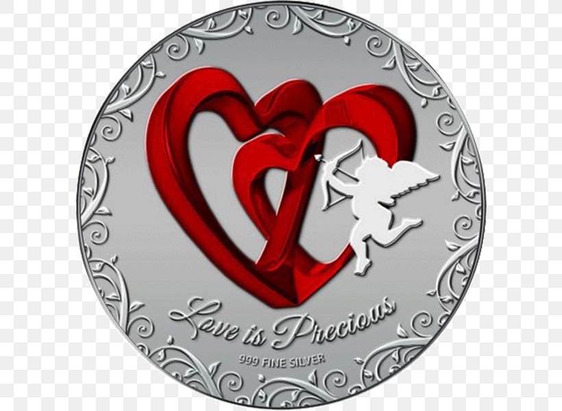 Silver Coin Commemorative Coin Gift Love, PNG, 600x600px, Watercolor, Cartoon, Flower, Frame, Heart Download Free