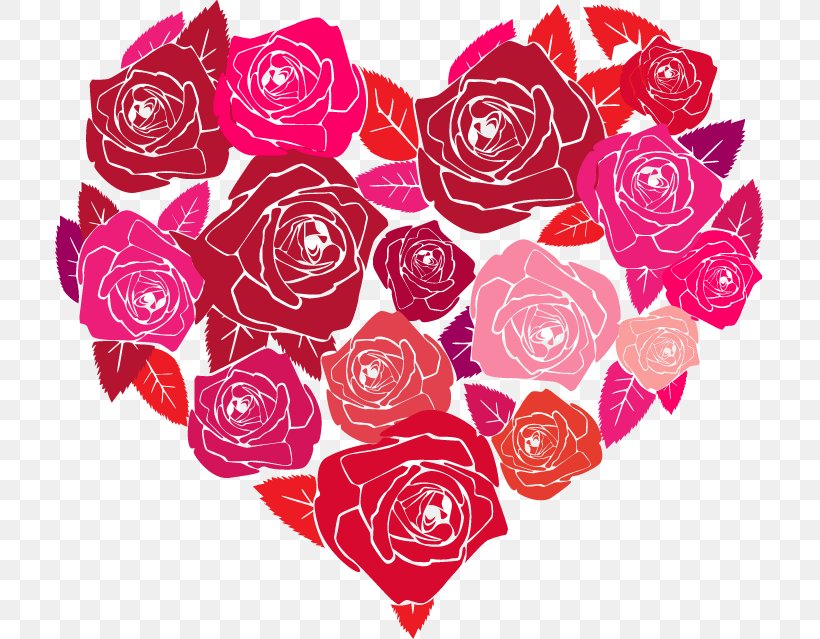 Valentine's Day Heart-shaped Hand-painted Roses, PNG, 709x639px, Rose, Blue Rose, Cut Flowers, Floral Design, Floristry Download Free