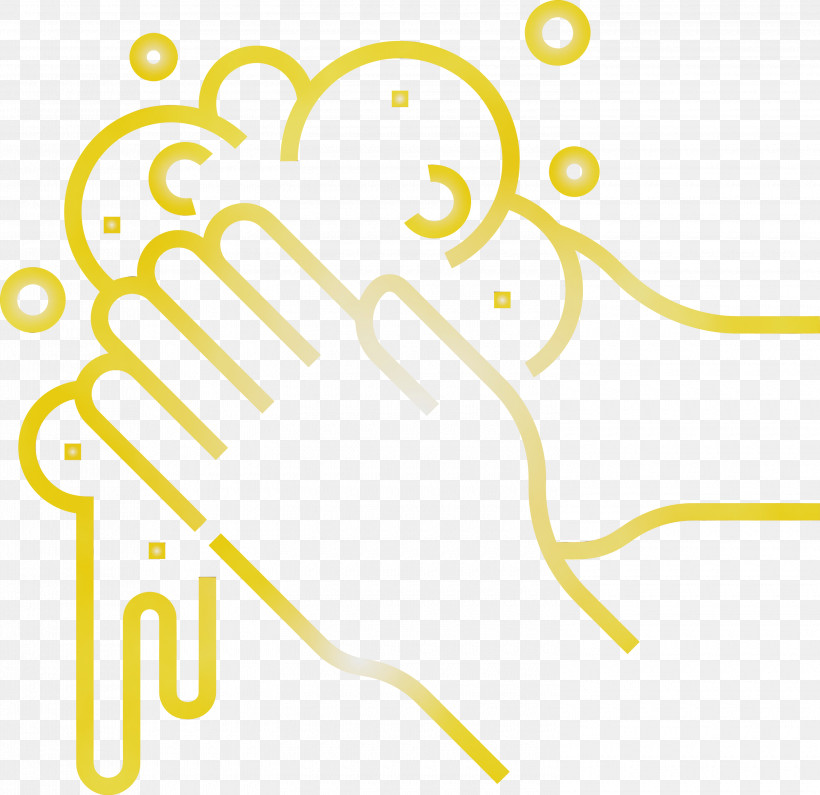 Yellow Line, PNG, 3000x2911px, Hand Cleaning, Hand Washing, Line, Paint, Watercolor Download Free