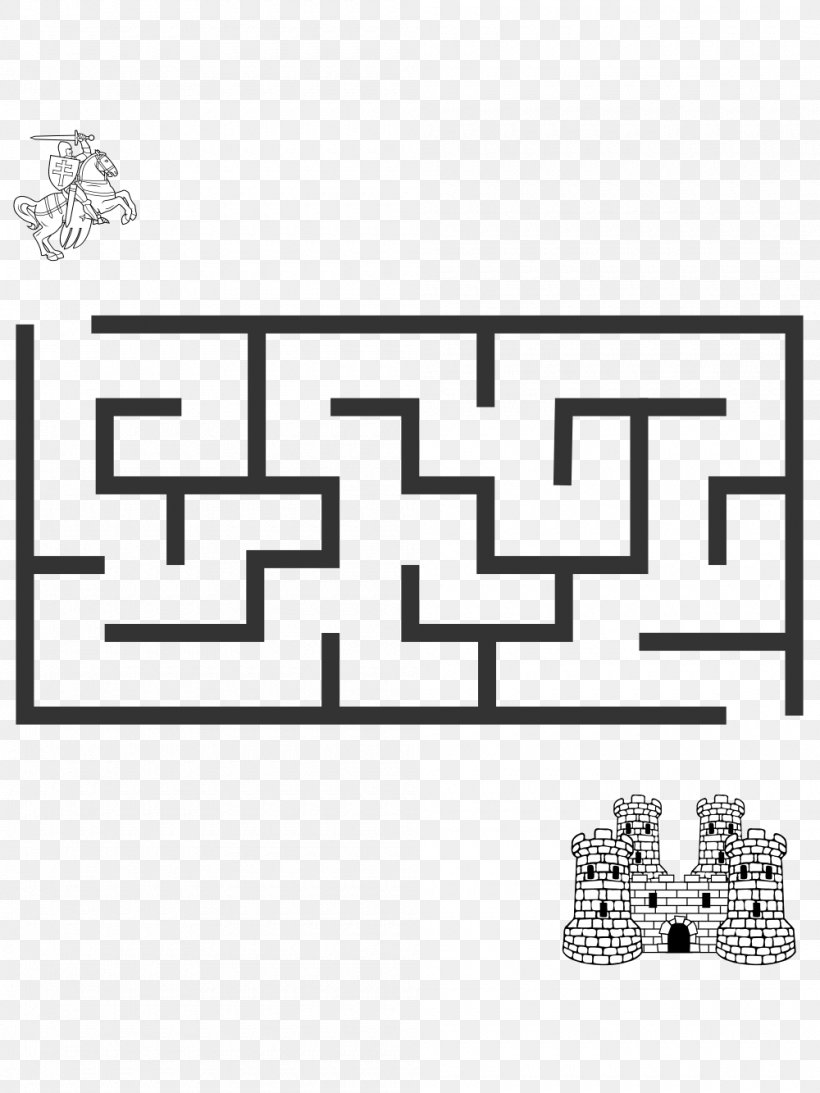 Maze Solving Algorithm Labyrinth Game Maze Generation Algorithm, PNG, 1000x1333px, Maze, Algorithm, Area, Art, Black Download Free