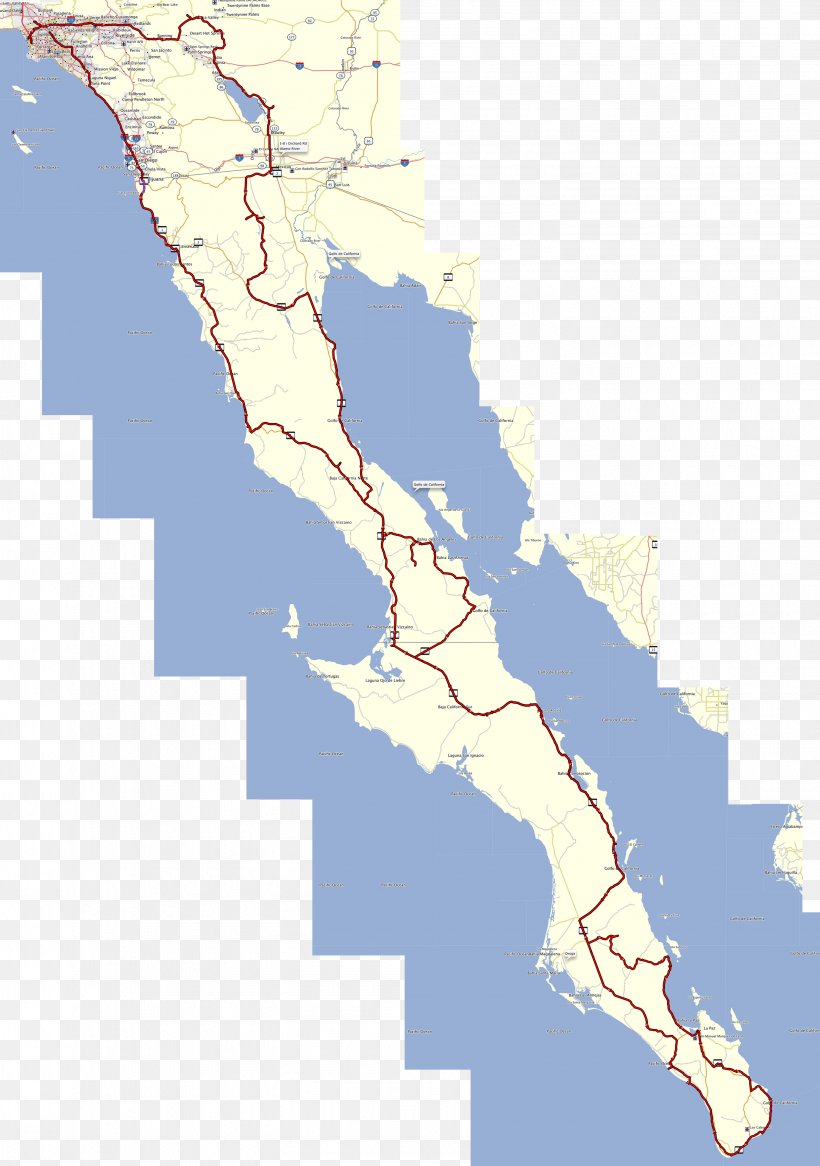 Baja 4000 Baja California Map Ecoregion Off-roading, PNG, 2985x4247px, Baja California, Area, Ecoregion, Map, Mexico Download Free